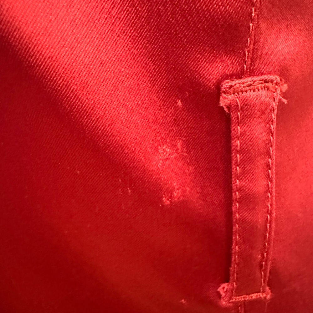 Burberry Burgundy Satin Midi Dress - Picture 10 of 15